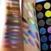 18 color eyeshadow palette,vegan eye shadow with special colors eyeshadow cosmetic Matte duochrome eyeshadow (make up-3black palette) view 2