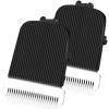 2 Pack Replacement Blade for Manscaped The Lawn Mower Electric Groin Hair Trimmer Blade, Hygienic Snap-In Replacement Clipper Blades Fit for Manscaped Lawn Mower 4.0 3.0 2.0,Black view 1