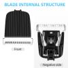 2 Pack Replacement Blade for Manscaped The Lawn Mower Electric Groin Hair Trimmer Blade, Hygienic Snap-In Replacement Clipper Blades Fit for Manscaped Lawn Mower 4.0 3.0 2.0,Black view 3