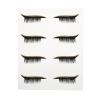 Beaupretty Eyelash Eyeliner Stickers Glitter Women: 4 Pairs Gloden Makeup Adhesive Eyelash Stickers Eyeliner Strips Waterproof Eyeliner Tapes Decals view 1
