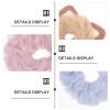 6Pcs Cat Ear Hair Ties Fluffy Ponytail Holders Cat Ear Hair Rope Plush Elastic Hair Bands for Women Girls Hair Styling Tools view 3