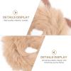 6Pcs Cat Ear Hair Ties Fluffy Ponytail Holders Cat Ear Hair Rope Plush Elastic Hair Bands for Women Girls Hair Styling Tools view 4