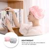 4 pcs waterproof shower cap Elastic Sleeping Hat Salon Spa Hair Bonnet Night Sleeping Cap Hair Cap Shower Head Wrap hair shower cap Waterproof Bonnet quick dry Nozzle polyester view 2