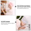 4 pcs waterproof shower cap Elastic Sleeping Hat Salon Spa Hair Bonnet Night Sleeping Cap Hair Cap Shower Head Wrap hair shower cap Waterproof Bonnet quick dry Nozzle polyester view 3