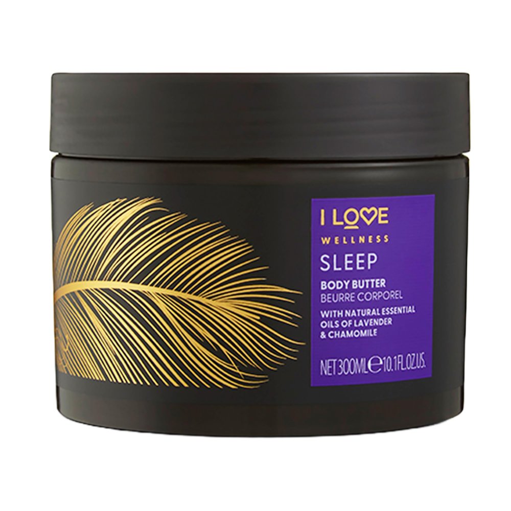 I Love Wellness Sleep Body Butter - Cocoa and Shea Body Butter for Dry Skin - Hydrating Body Butter for Dry Skin - Lavender Fragrance - 10.1 oz