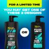 AXE Wash & Care 2-in-1 Shampoo & Conditioner Apollo Wash & Care 4 Count for Clean & Strong Hair Sage & Cedarwood 100% Recycled Bottle 28 oz view 3