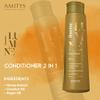 Amitys Professional Ilumine Conditioner, Deep Hydrating, Argan Oil, Coconut Oil, Honey Extract, Clean Shine, Anti-Frizz, Petroluem-Free, Sulfate-Free, Paraben-Free, Vegan, 300 milliliters view 2