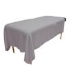 Body Linen Waffle Weave Massage Table Blankets - Soft and Stylish 50/50 Polyester-Cotton Blend - 66 by 90 inches -Available in White, Natural and Gray - 1 Pack Gray view 1