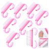 10 Pcs Handle Grip Nail Brush, Fingernail Scrub Cleaning Brushes for Toes and Nails Cleaner, Random Color Nail Art Manicure Pedicure Soft Remove Dust Plastic Cleaning Nail Brushes File Tools Set view 1