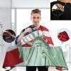 visesunny Statue Of Liberty American Flag Print Barber Cape Polyester Hair Cutting Salon Cape Apron Anti-Static Haircut Water-Resistant Shaving Cloth Beard view 3