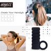 HOYOLS Large Black Hair Ties for Thick Hair, Soft Seamless Cotton Ponytail Holders, No-Damage Strong Bands for Women and Girls, No-Pull Scrunchies Headbands view 4