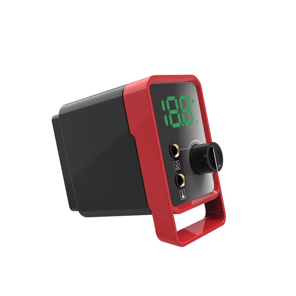2.5A Tattoo Power Supply Digital LCD Screen Tattoo Machine Power Supplies With Mirror Surface For Tattoo Rotary Machines Kit Supplies,Red