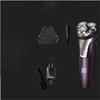 Dongng Electric Shaver for Men Wet and Dry IPX7 Waterproof Electric Razor Cordless 3D Rechargeable Rotary Shaver Razor for Men (Purple) view 3