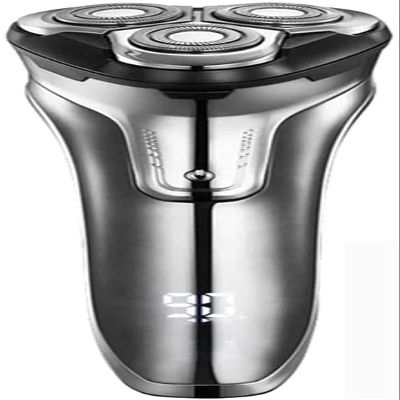Dongng Electric Razor for Men, Men's Rotary Shavers Wet & Dry with Pop-up Trimmer, LED Display, Fast Charge, Waterproof Men Electric Razor (Sliver)