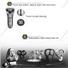 Dongng Electric Razor for Men, Men's Rotary Shavers Wet & Dry with Pop-up Trimmer, LED Display, Fast Charge, Waterproof Men Electric Razor (Sliver) view 4