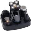 Dongng Electric Razor for Men, Hair Clipper for Bald Men Grooming Kit 5 in 1 Wet Dry Rotary Shavers Nose Hair Beard Trimmer Clippers Cordless IPX7 Waterproof USB Rechargeable (Black) view 1