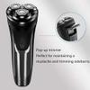 Dongng Electric Shavers for Men, Mens Electric Razor, Dry Wet Waterproof Man Rotary Facial Shaver Face Shaver Cordless Travel USB Rechargeable with Beard Trimmer (Black) view 4