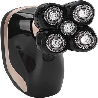 Dongng Electric Shavers for Men Bald Head Shaver LED Display USB Rechargeable Electric Rotary Shaver Head Shavers rooming (Black)