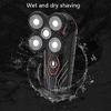 Dongng Electric Shaver for Men, Rotary Electric Men's Razors Rechargeable Close Shaver,Haircut Rechargeable Bald Razor Men Electric Shaver Hair Beard Trimmer Shaving Machine (Black) view 3