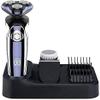 Dongng Mens Electric Shaver Razor Beard Trimmer Rotary Shaver, Full Body Washing, LED Display, Floating Cutter Head Wet Dry Shaver Waterproof Rechargeable 4 in 1 (Purple) view 2