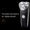 Dongng Electric Shaver Rotary Razor Men Beard Trimmer Pop-up Trimmer Wet Dry Shaver Waterproof with Pop-Up Trimmer Rechargeable Electric Shaver Best Gift for Men (Black) view 3