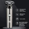Dongng Electric Razor for Men, Mens Electric Shavers, Dry Wet Waterproof Rotary Facial Shaver, Portable Face Shaver Cordless Travel USB Rechargeable (Black) view 2