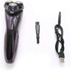 Dongng Electric Razor for Men, Rotary Shaver Beard Trimmer, Wet Dry Men Shaver Waterproof USB Charging, with Pop-up Trimmer, Best Gift for Men Dad (Purple) view 2