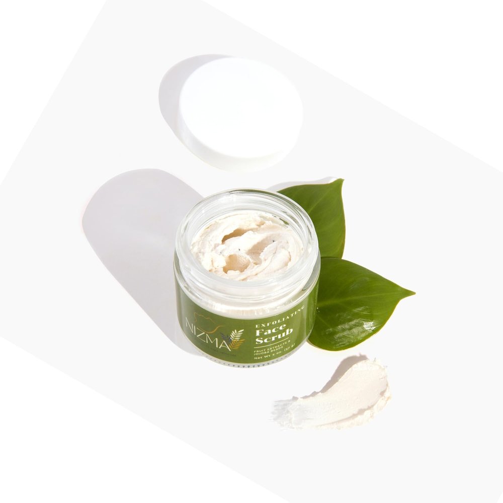 Nizma Skincare Exfoliating Face Scrub Cream for Dry Skin, Brightening Face & Body Scrub, Smoothes and Moisturizes, Gentle Yet Effective Exfoliation, 10-Pack for Radiant, Soft Skin Every Day