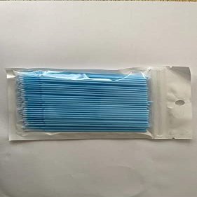 1000Pcs/bag Disposable MicroBrush Eyelashes Extension Individual Lash Removing Swab Micro Brush For Eyelash Extension Tools (Sky Blue 0.25cm)