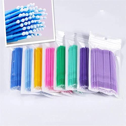 1000Pcs/bag Disposable MicroBrush Eyelashes Extension Individual Lash Removing Swab Micro Brush For Eyelash Extension Tools (mix color)