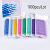 1000Pcs/bag Disposable MicroBrush Eyelashes Extension Individual Lash Removing Swab Micro Brush For Eyelash Extension Tools (mix color) view 2