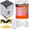 Yovanpur Nose Hair Waxing Kit with 10.5oz Hard Wax Beads for Hair Removal 3.5oz Nose Hair Wax Beads (15-20 USES), 20 Applicator, 15 Mustache Protector, 15 Paper Cups, 1 Measuring Cup view 1