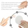 Vmiapxo 48 Pieces White Makeup Sponge, Cosmetic Sponge Round Foam Pad, Compact Facial Powder Puff, Beauty Makeup Foundation Powder Blender for All Skin Types Wet and Dry Dual Use view 3