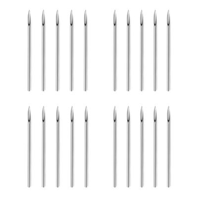 Vsnnsns 20G Piercing Needles 316L Surgical Steel Piercing Needles for Nose Septum Lip Tongue Belly Eyebrow Rings Cartilage Tragus Helix Rook Conch Daith Earrigns Piercing Needles 20 Gauge