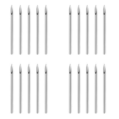 Vsnnsns 18G Piercing Needles 316L Surgical Steel Piercing Needles for Nose Septum Lip Tongue Belly Eyebrow Rings Cartilage Tragus Helix Rook Conch Daith Earrigns Piercing Needles 18 Gauge