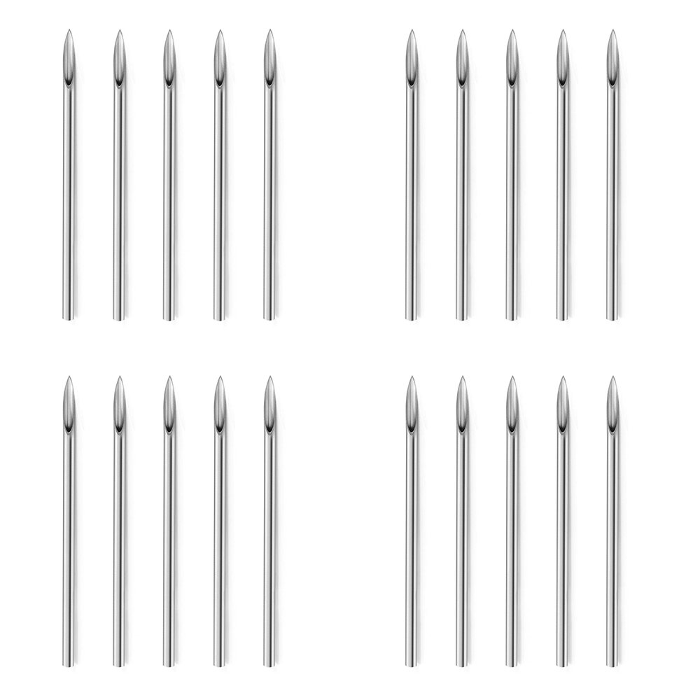 Vsnnsns 18G Piercing Needles 316L Surgical Steel Piercing Needles for Nose Septum Lip Tongue Belly Eyebrow Rings Cartilage Tragus Helix Rook Conch Daith Earrigns Piercing Needles 18 Gauge