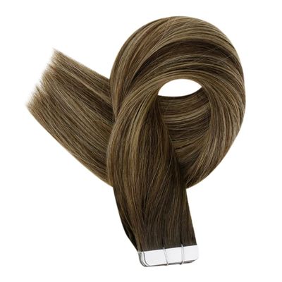 Tape In Human Hair Extensions Balayage Color 50g 20 Pcs 100% Machine Remy Human Hair Tape On Hair Extensions Glue On 2 4 27 18 Inches 60 Pcs
