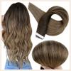 Tape In Human Hair Extensions Balayage Color 50g 20 Pcs 100% Machine Remy Human Hair Tape On Hair Extensions Glue On 2 4 27 18 Inches 60 Pcs view 2