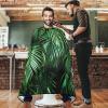 Visesunny Barber Cape - 3D Palm Leaf Polyester Hair Cutting Salon Apron Anti-Static Haircut Water-Resistant Shaving Cloth Beard Shaving Bib view 2