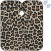 Visesunny Barber Cape - Dark Leopard Grain Polyester Hair Cutting Salon Apron Anti-Static Water-Resistant Shaving Bib view 1