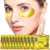 24k Gold Eye Mask - 25 pairs Eye Masks for Puffiness Puffy Eyes and Dark Circles Treatments Under Eye Patches for Deep Moisturizing Wrinkle Eye Bags view 1