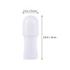 Empty Refillable Roll On Bottles: 50ml Plastic Roller Bottle DIY Containers for Essential Oils Cosmetics Lotion 15pcs view 2