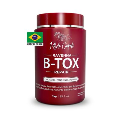 I Belli Capelli Ravenna Repair B-tox Hair Treatment -Cirugia Capilar Para El Cabello, Formaldehyde-Free, Long Lasting, Anti-Frizz, Smoothing, 35.2 oz (1kg)
