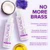 NYK1 NO MORE BRASS Purple Shampoo And Conditioner Set (2 x 16.9 Fl Oz) SULFATE FREE Purple Shampoo For Blondes And Conditioner Set To Eliminate Yellow Brassy Tones view 4
