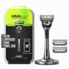 Gillette Labs with Exfoliating Bar by Gillette Mens Razor and Travel Case, Shaving Kit for Men, Storage on the Go, Includes Travel Case, 1 Handle, 3 Razor Blade Refills, and Premium Magnetic Stand view 1