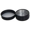 Heyiarbeit 10 Pack 1 oz Round Lip Balm Tin Cans - Aluminum Cosmetic Sample Containers with Screw Lid - Black Metal Empty Tins Storage Travel Tin Jars view 3