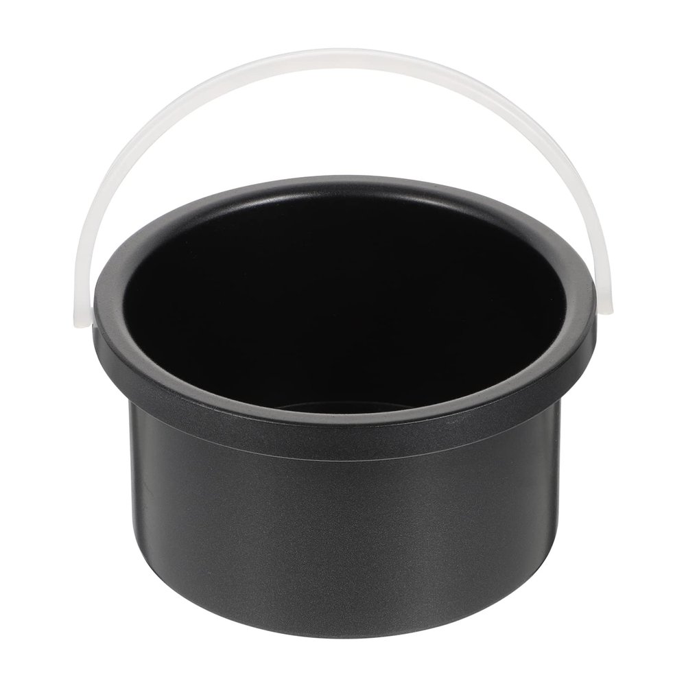 Healifty Wax Warmer Inner Pot with Handle Wax Pot Replacement Metal Wax Melting Pot Waxing Container for Hair Remover Machine Pot (Black)