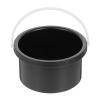 Healifty Wax Warmer Inner Pot with Handle Wax Pot Replacement Metal Wax Melting Pot Waxing Container for Hair Remover Machine Pot (Black) view 1