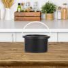 Healifty Wax Warmer Inner Pot with Handle Wax Pot Replacement Metal Wax Melting Pot Waxing Container for Hair Remover Machine Pot (Black) view 4