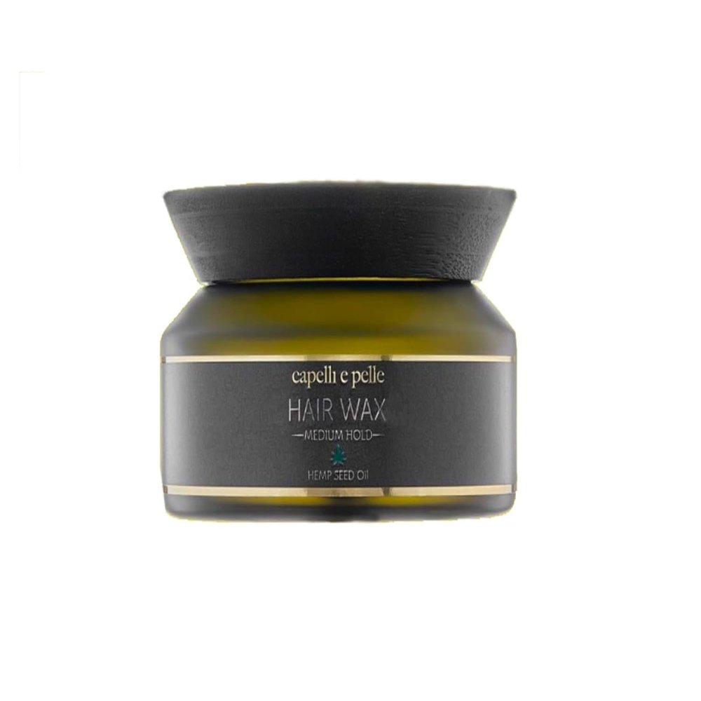 capelli e pelle Hair Wax - All Natural, Flexible Hold, Medium Hold, Medium Shine, Hydrating Hair Cream, Styling Cream for Everyday Use, 100ml